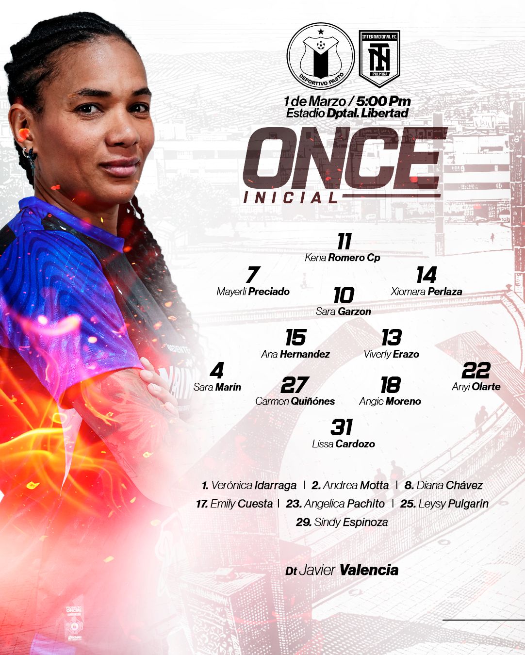 🔴🔵🟡 ¡Este es nuestro XI inicial! 🔴🔵🟡