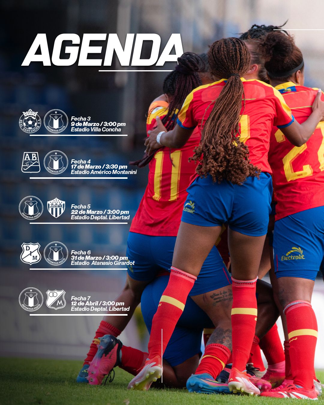 Deportivo Pasto Femenino.