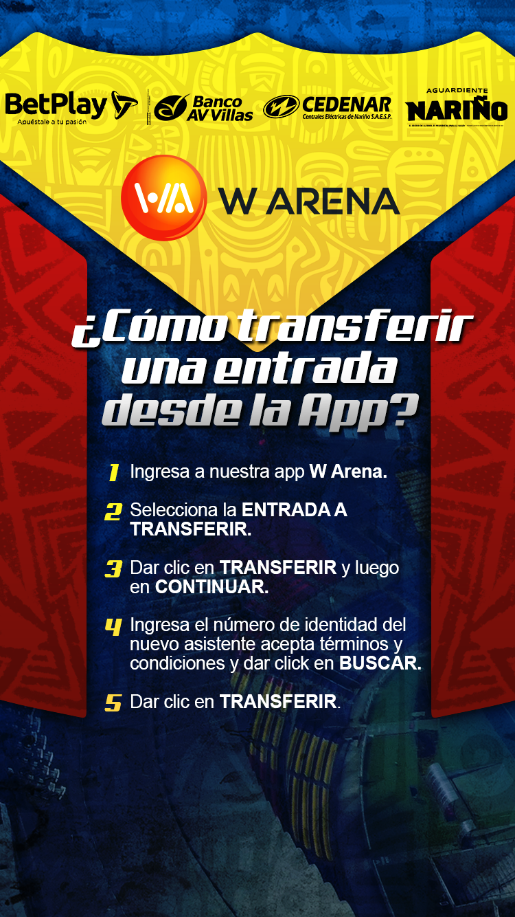 CÓMO TRANSFERIR UNA ENTRADA DESDE LA APP h